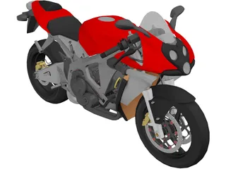 Honda CBR600 Street 3D Model preview