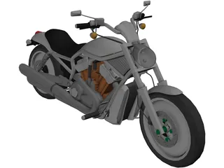 Harley-Davidson V-Rod 3D Model preview