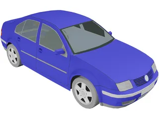 Volkswagen Bora 3D Model preview