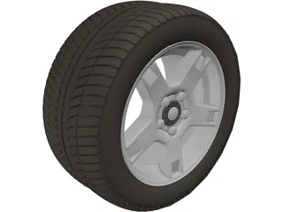 Wheel Chevrolet Corvette 3D Model preview