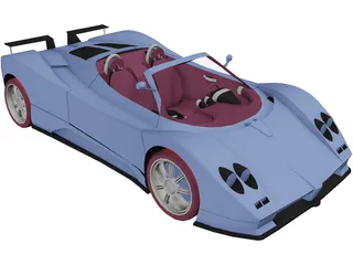 Pagani Zonda 3D Model preview