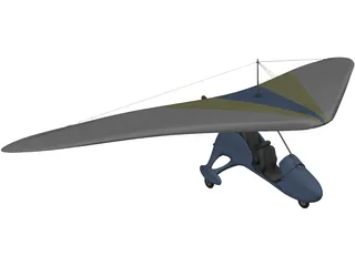 Microlight 3D Model preview