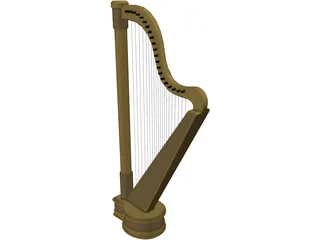 Harp 3D Model preview