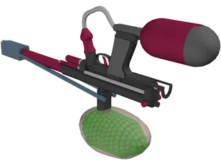 Paintball Marker/Gun 3D Model preview