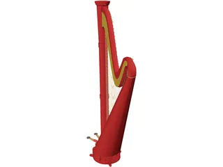 Harp 3D Model preview