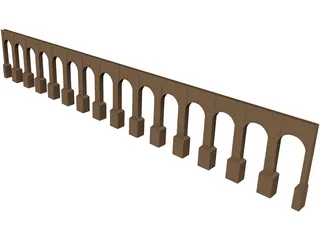 Aquaduct Bridge 3D Model preview
