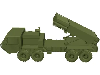 US HIMARS MLRS [+M977 Hemmt] 3D Model preview