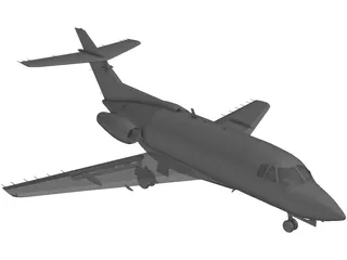 British Aerospace BAe 125 3D Model preview