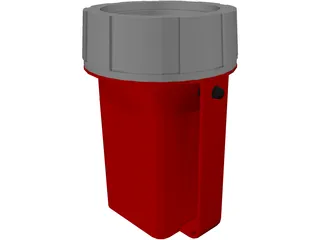 Camping Flashlight 3D Model preview