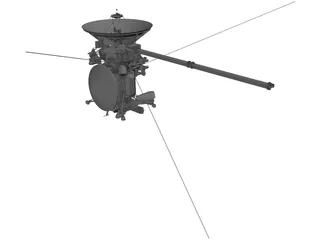 Cassini Orbiter NASA Probe 3D Model preview