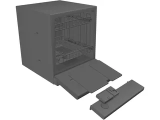 Dishwasher 3D Model preview