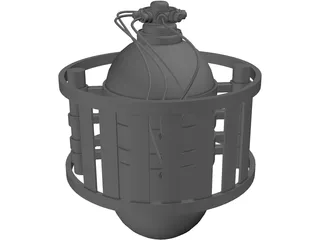 Container Satellite 3D Model preview