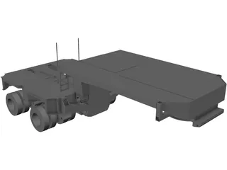 Goldhofer Hydraulic Gooseneck (2000) 3D Model preview