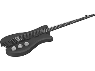 Guitar Philip Kubicki Factor Bass 3D Model preview
