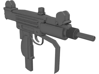 Uzi 3D Model preview
