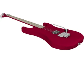 Guitar Kramer Baretta Van Halen 3D Model preview