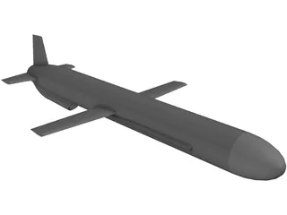 Russian AS-15 Air-Launched Cruise Missile (ALCM) 3D Model preview