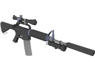 M4A2 3D Model preview