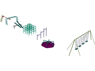 Playground Set 3D Model preview