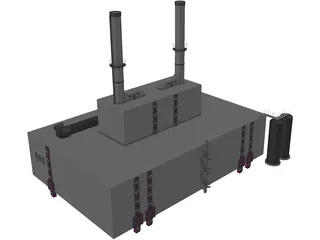 Power Station 3D Model preview