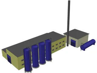 Factory 3D Model preview