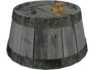 Rum Keg 3D Model preview
