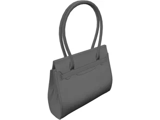 Ladies Handbag 3D Model preview