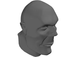 Head Hooligan-Like Uman 3D Model preview