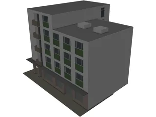 Building Train 3D Model preview