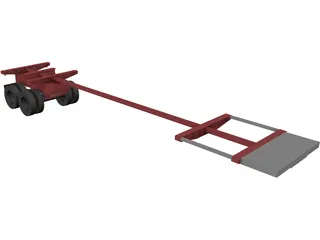 Trailer Groto Extendable (1976) 3D Model preview
