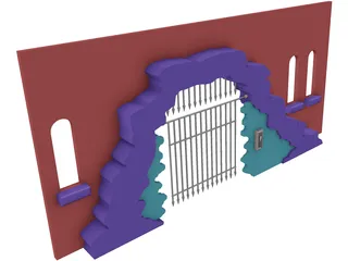Archway Caged 3D Model preview