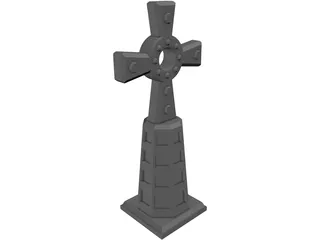 Cross Celtic 3D Model preview