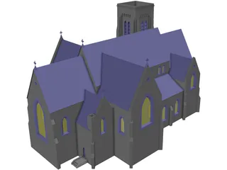 Church Gothic 3D Model preview