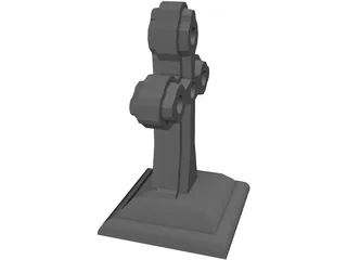 Gothic Grave 3D Model preview