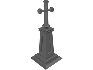 Christian Cross 3D Model preview