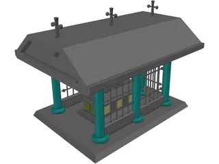 Crypt and Coffin 3D Model preview
