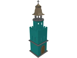 Tower Christian 3D Model preview