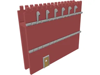 Wall Gothic 3D Model preview