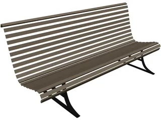 Bench 3D Model preview