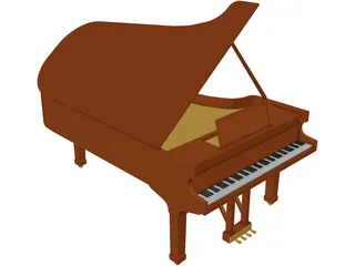 Piano 3D Model preview