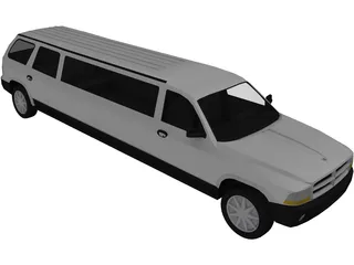 Dodge Durango Limo 3D Model preview