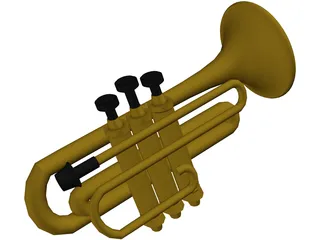 Trombone 3D Model preview