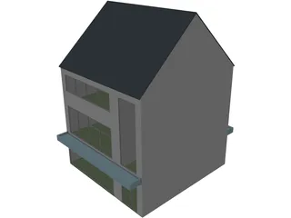 Shops Small Multi-Level 3D Model preview