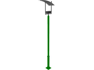 Light Post Ilum Reflective 3D Model preview