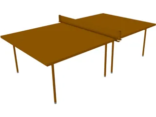 Pinpong Table 3D Model preview