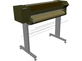 Plotter HP650C 3D Model preview