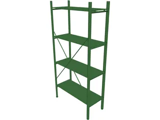 Shelf Glass Contemporary 3D Model preview