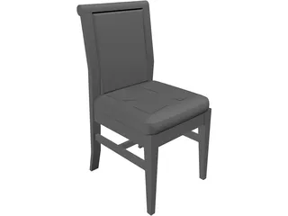 Chair Wood 3D Model preview