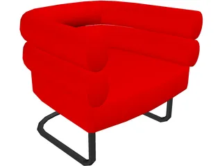 Chair Bibendum 3D Model preview
