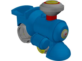 Train Toy 3D Model preview